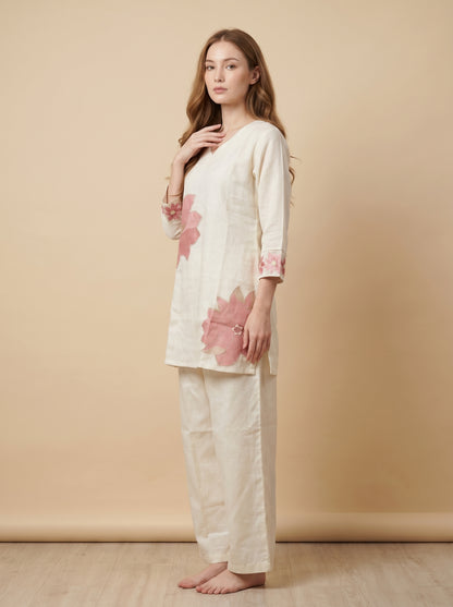 Cotton Embroidery Cord Set 1023 White